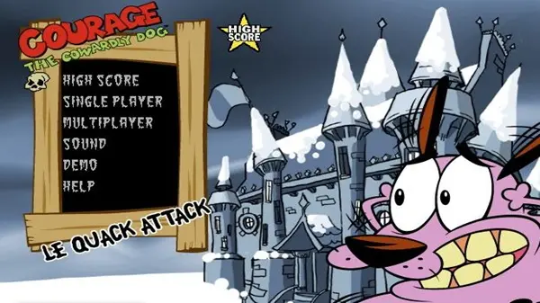 Courage the Cowardly Dog in Le Quack Attack