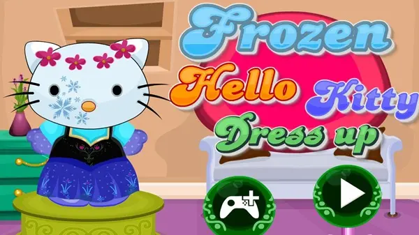 Frozen Hello Kitty Dress Up