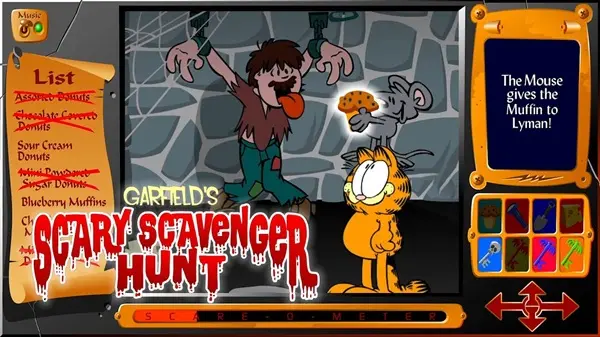 Garfield Scary Scavenger Hunt